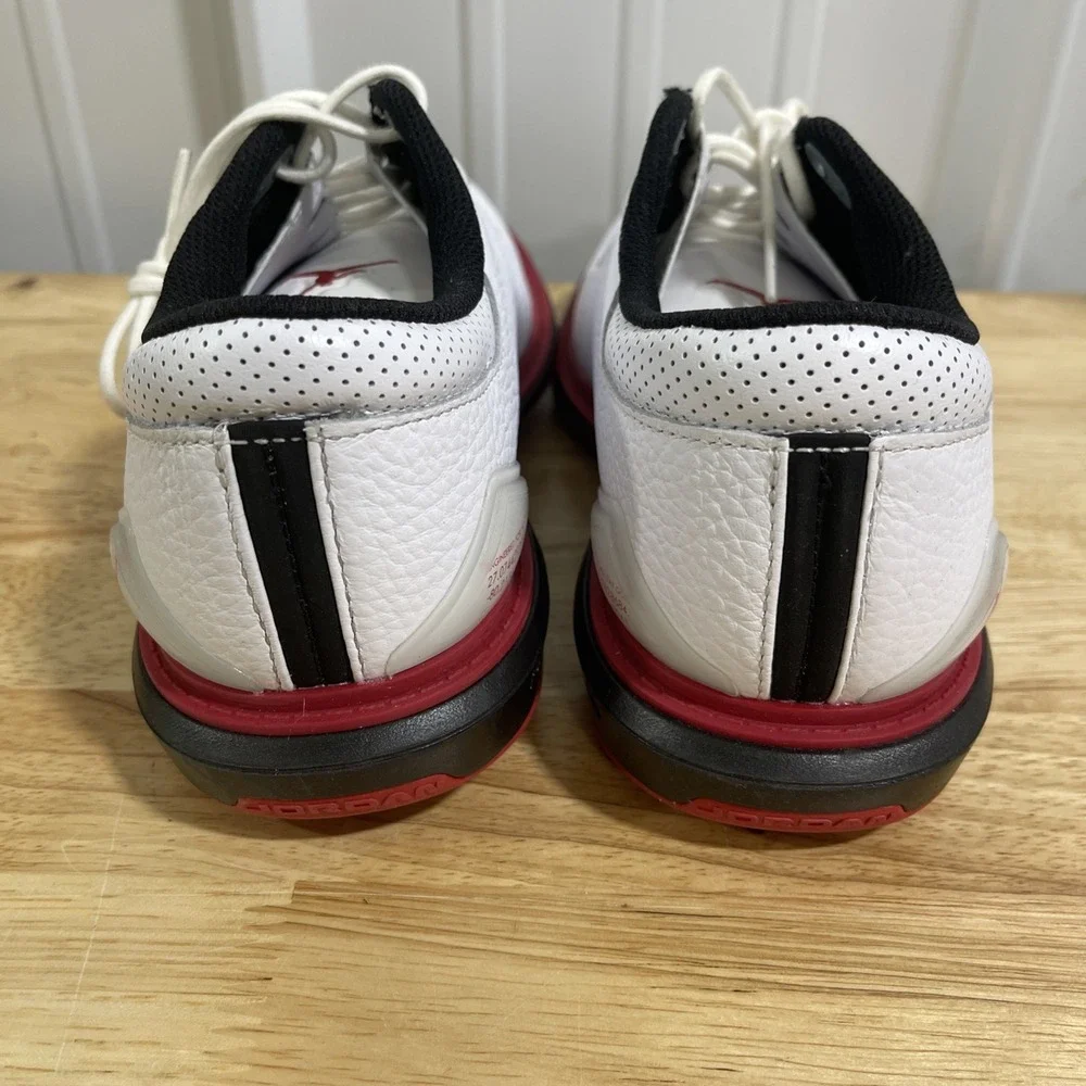 Nike Jordan ADG 5 White Red Men Golf Sports Shoes Spikes FQ6642-103 Size 7.5
